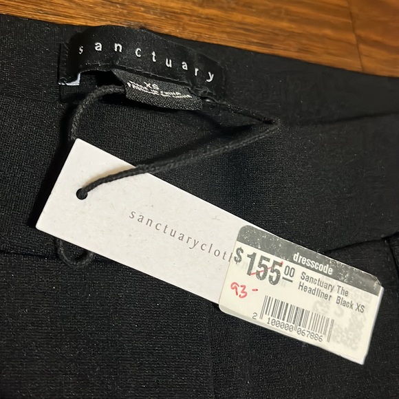 NWT SANCTUARY - The Headliner High Rise Legging - Black Night - XS - Picture 12 of 13